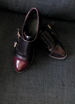 Крутые лаковые туфли ботинки, полированная кожа2 фото