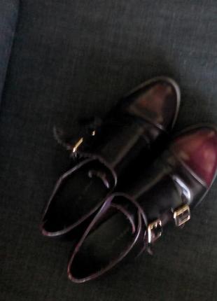 Крутые лаковые туфли ботинки, полированная кожа3 фото