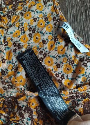 Zara коротке плаття в квітковий принт з нових колекцій м8 фото
