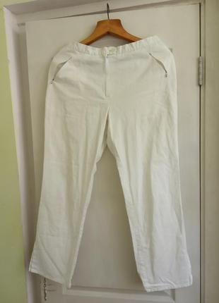 Білі котонові штани.1 фото