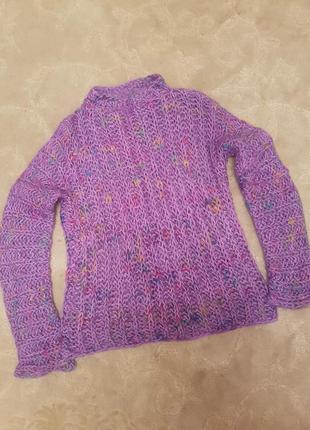 Яскравий светр, кофта великої в'язки