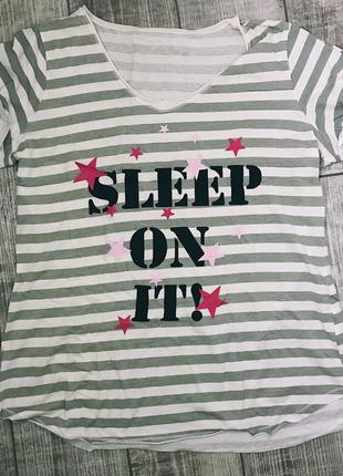 Пижама футболка свободный крой для сна