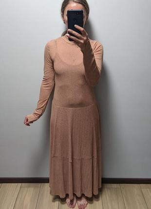 Красивое нарядное вечернее на высокий рост длинное платье плаття миди