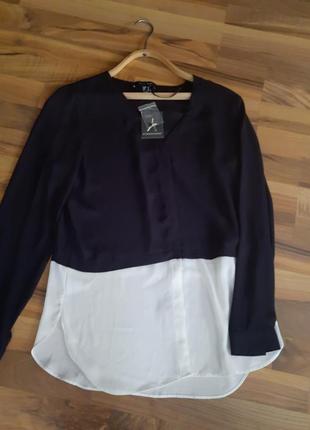 Новая  черно- белая рубашка - блуза atmosphere1 фото