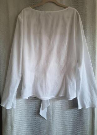 Нова жіноча натуральна блузка .бавовняна блуза з вишивкою.18 р. 100% коттон.вишиванка5 фото