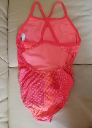 Купальник nike swim haze lingerie оранжевый / красный4 фото
