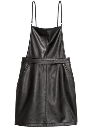 Фирменный сарафан из искусственной кожи h&m