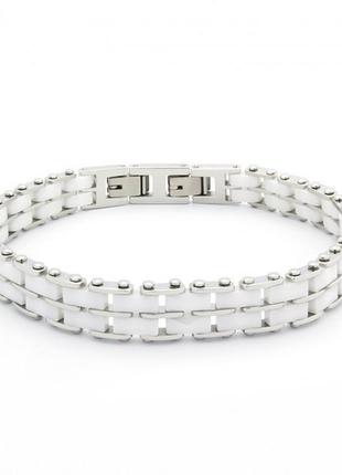 Браслет steel story из керамики и медицинской стали 316l (бк-1822)