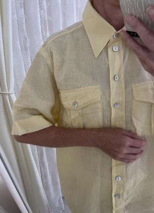 Блуза рубашка лен zara rami льняная рубашка хлопковая из китайской крапивы рами2 фото