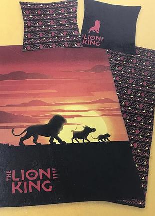Детское постельное бельё король лев полуторное 140*200