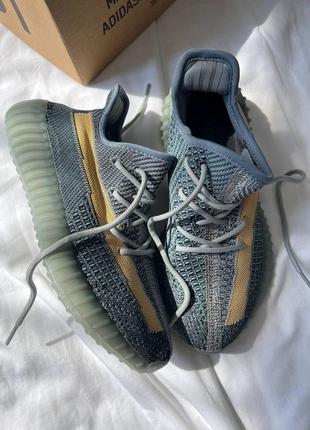 Женские кроссовки adidas yeezy boost 350 v2 ash blue
