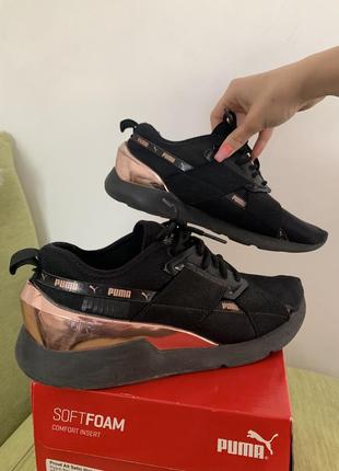 Кроссовки puma muse x-2 metallic black