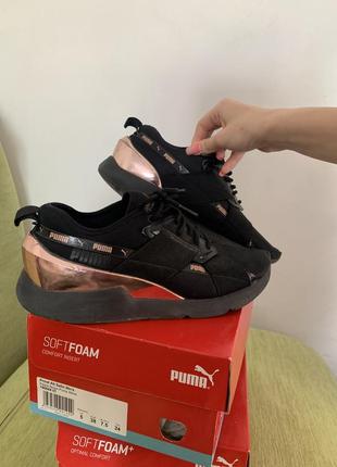 Кросівки puma muse x-2 metallic black2 фото