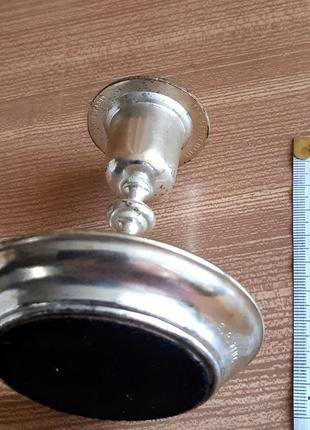 Серебряный подсвечник с ручкой. англия винтаж.