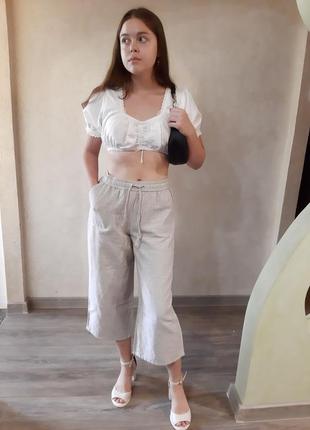 Брюки, кюлоты,шорты из льна