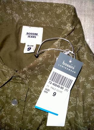 Женская рубашка нв кнопках bossini jeans2 фото