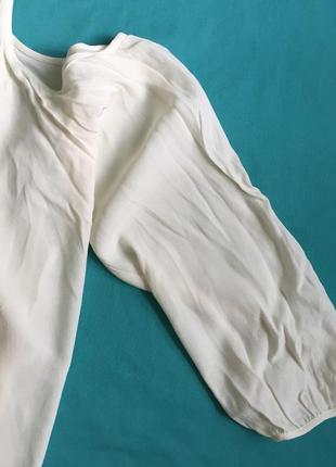 Ніжна блуза віскоза з відкритими плечима айворі4 фото