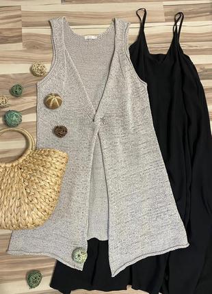 Жилетка-сетка свободного фасона, безрукавка, накидка nile (швеция🇸🇪)