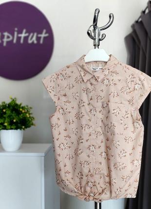 Бавовняна блуза на дівчинку 9 і 10 років