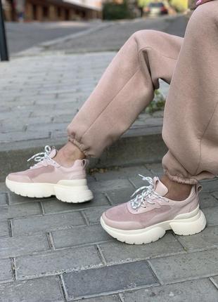 Крутые кроссовки натуральная кожа и замша ручной работы