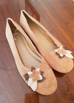 Замшеві балетки clarks