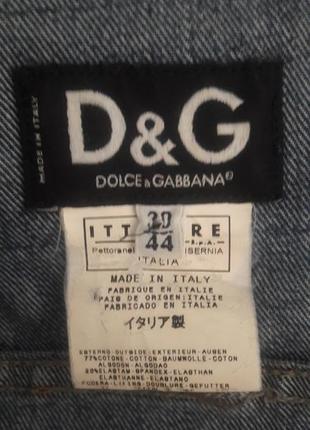 Винтажный  джинсовый пиджак dolce&gabbana9 фото