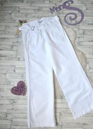 Штаны белые женские stradivarius легкие1 фото