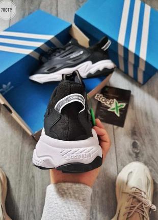 Мужские кроссовки adidas ozweego celox black/white / чоловічі кросівки чорні6 фото