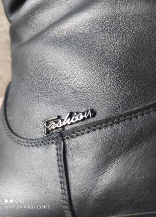 Обалденные кожаные демисезонные ботинки 25 см7 фото
