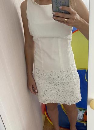 Белое летнее платье3 фото