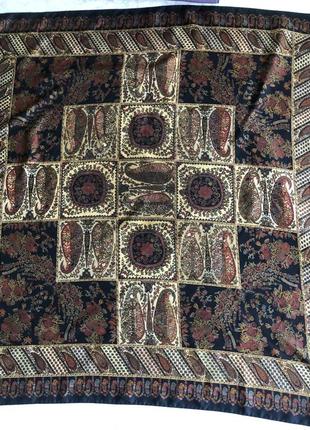 Винтажный шёлковый саржевый платок2 фото