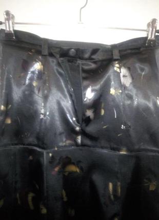 Ідеальна юбка спідниця атлас набивний квітами міді5 фото