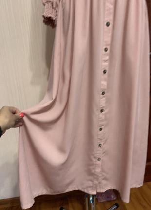 Красивое платье/макси в нежно-розовом цвете3 фото