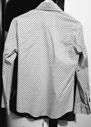 Рубашка с рисунком в мелкую полоску, стильная мужская рубашка4 фото
