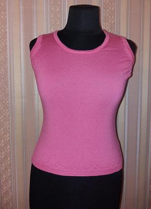 Тепла жилетка, безрукавка, джемпер, топ, мериносова шерсть, xs-s, tm levin