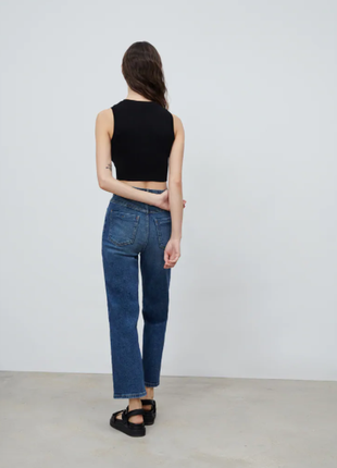 Трендовые новые джинсы zara с прямыми штанинами