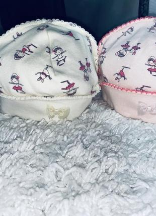 Новые шапочки для девочки принцессы  для новорожденных в роддом на выписку smil