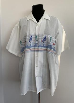 Яхт-клуб гавайская рубашка barry disley винтаж2 фото