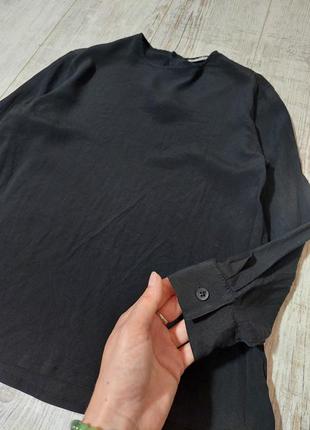 Шелковая черная блузка emporio armani2 фото