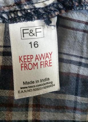 Жіноча сорочка в клітку бренду f&f8 фото