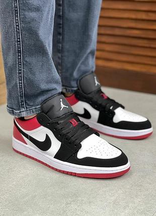 Чоловічі кросівки retro low "black toe red" а1099 / 40111