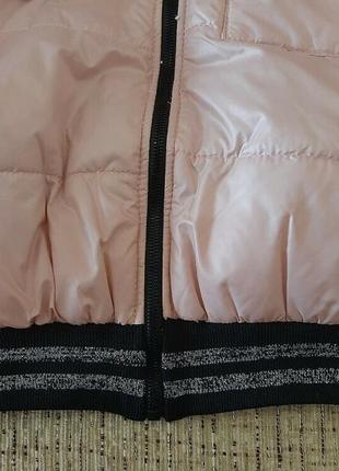 Куртка курточка бомбер демисезонная модная стильная пудра легкая4 фото