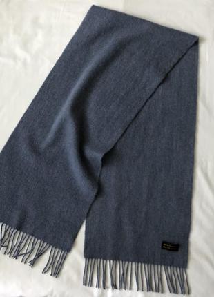 🔴 кашеміровий шарф. сіро-блакитний. кашемір 100%3 фото