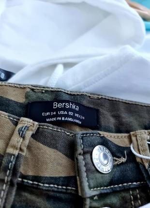 Джинсы скини в комуфляжный принт от bershka6 фото