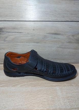 Туфли мужские 🍋 босоножки перфорация классика мокасины чоловічі сандалии3 фото