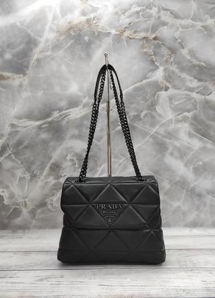 Стеганая сумочка на цепочке в стиле prada 7708