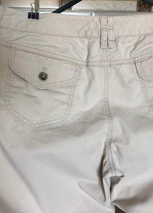 Брючки летние джинсы gapstretch р.10-12 молочного цвета4 фото