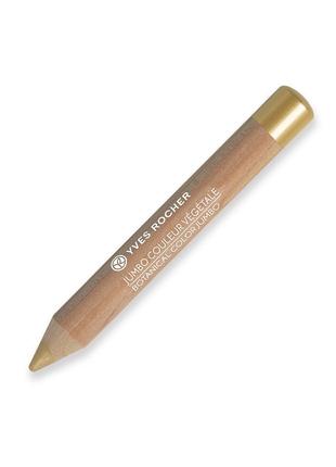 Yves rocher карандаш-тени jumbo для контура глаз золотой песок6 фото