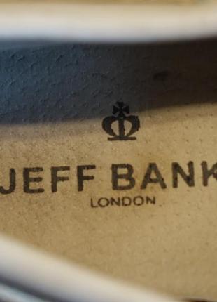М'які шкіряні топсайдеры світло-сірого кольору jeff banks london англія 43 р.4 фото