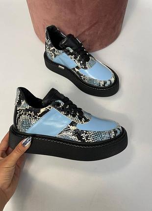 Кеди люкс шкіра натуральна пітон дизайнерські